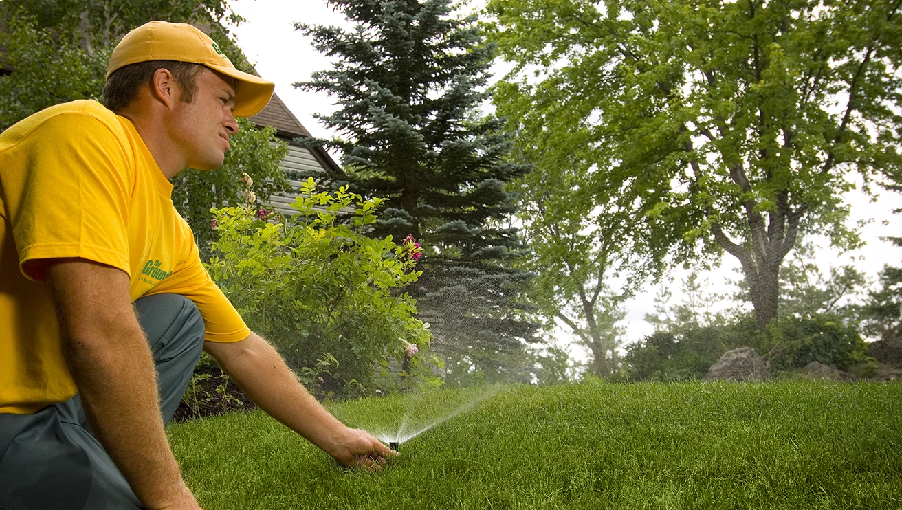 Guy irrigation repair.