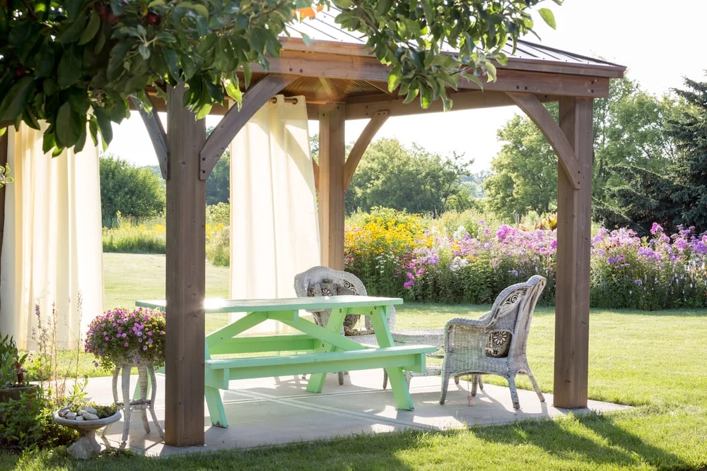 Gazebo on a sunny day