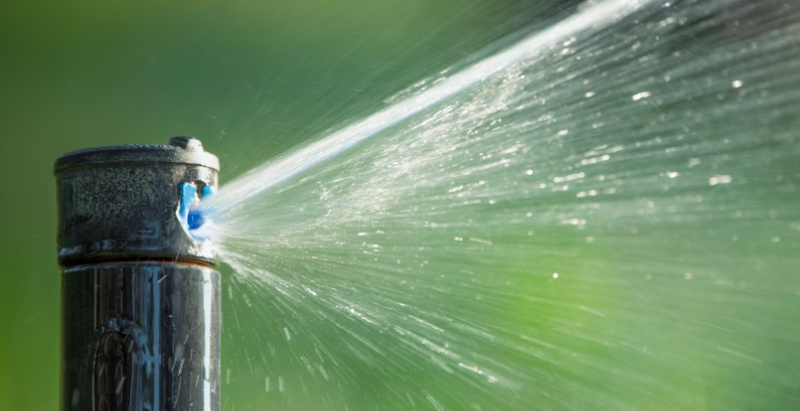 Rotary sprinkler system.